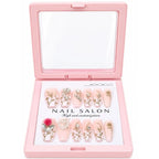 Nails Set With Floral Design