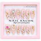 Nails Set With Floral Design